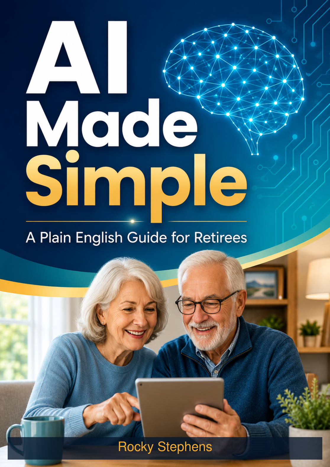 Cover of AI Made Simple, a Plain English Guide for Retirees by Rocky Stephens
